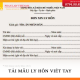 Tải mẫu đơn ly hôn viết tay thế nào cho đúng?