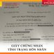 Giấy chứng nhận tình trạng hôn nhân