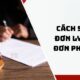 Cách soạn đơn ly hôn đơn phương