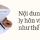 Nội dung xin ly hôn viết như thế nào