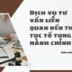 Dịch vụ tư vấn liên quan đến thủ tục tố tụng hành chính