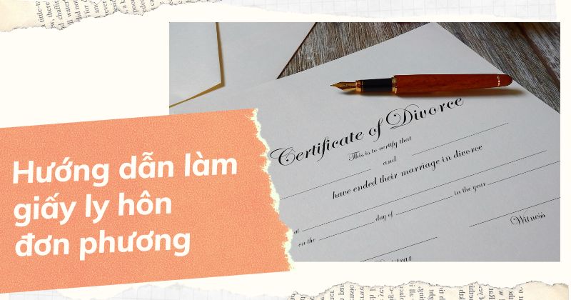 Hướng dẫn làm giấy ly hôn đơn phương