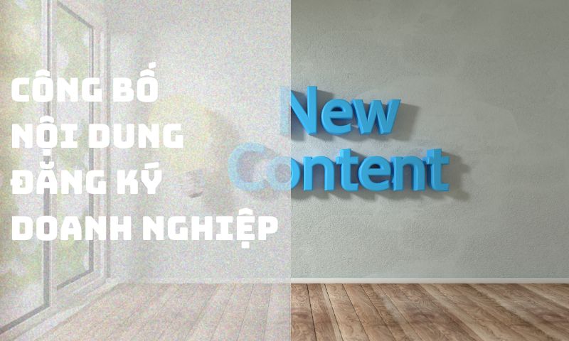 Công bố nội dung đăng ký doanh nghiệp