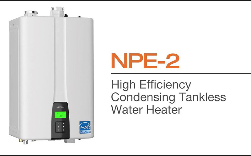 Navien NPE-2 tankless water heater installation in Waterford and Holly MI