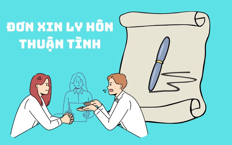 Mẫu giấy ly hôn viết tay khi thuận tình ly hôn.