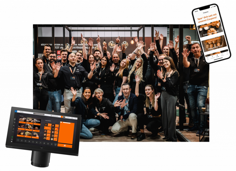 Teamfoto + Kasse + get2go App