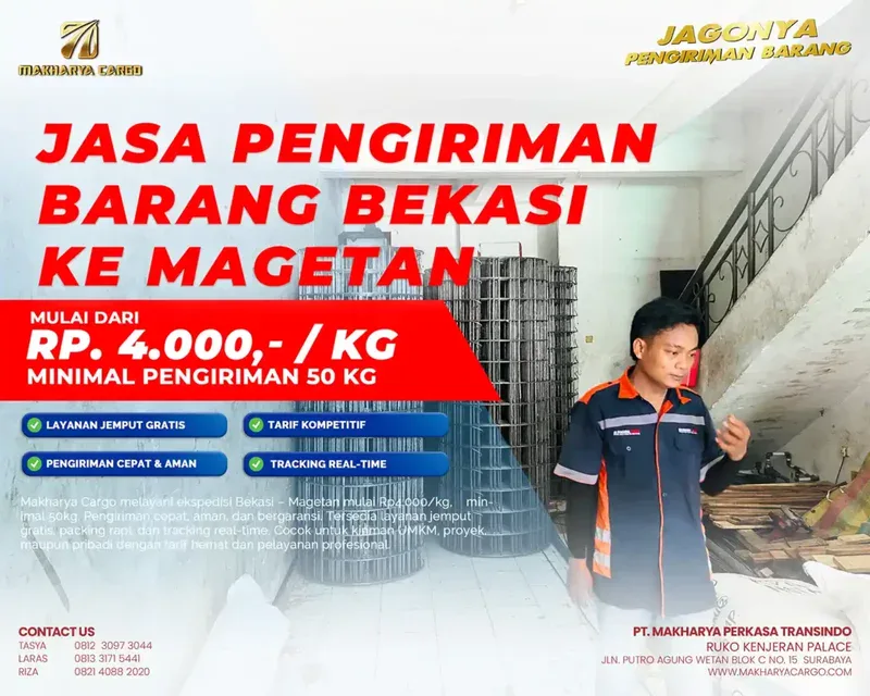 jasa pengiriman barang bekasi magetan terpercaya no. 1