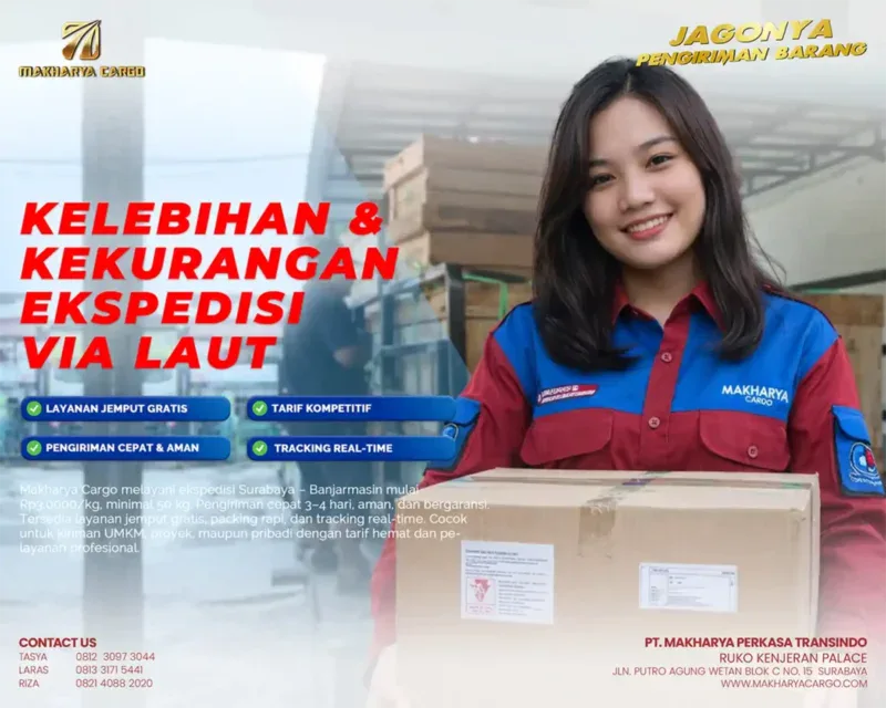 kelebihan kekurangan ekspedisi via laut