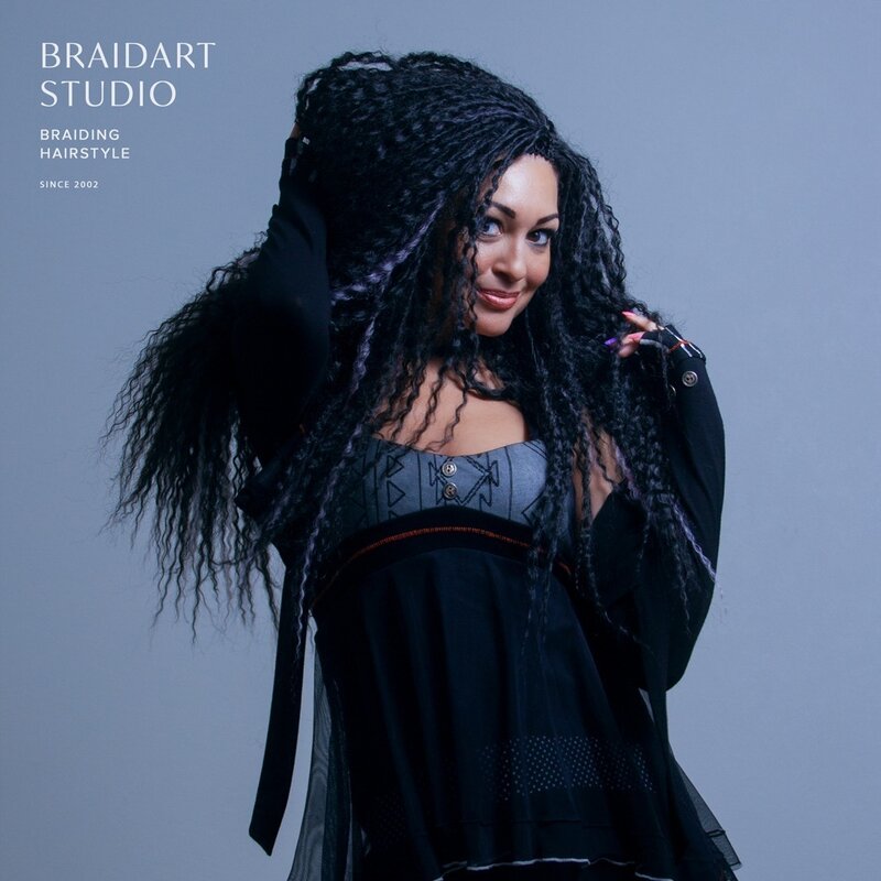 афрокудри чёрные