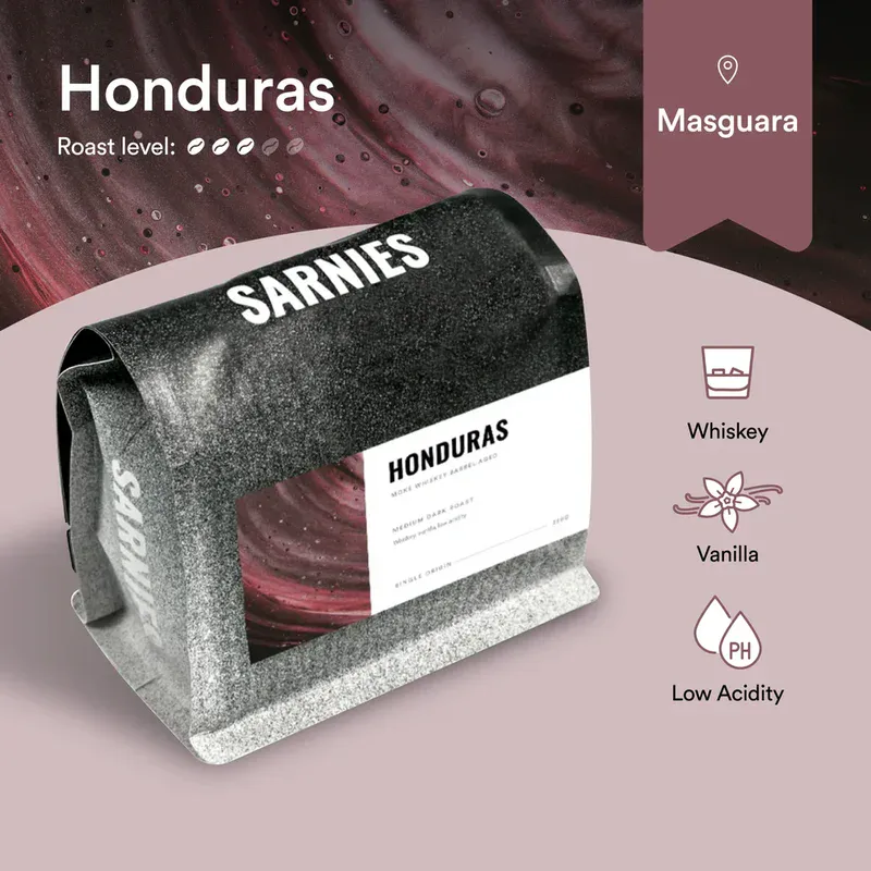 Honduras Moke Whiskey Aged Coffee Bean 250g