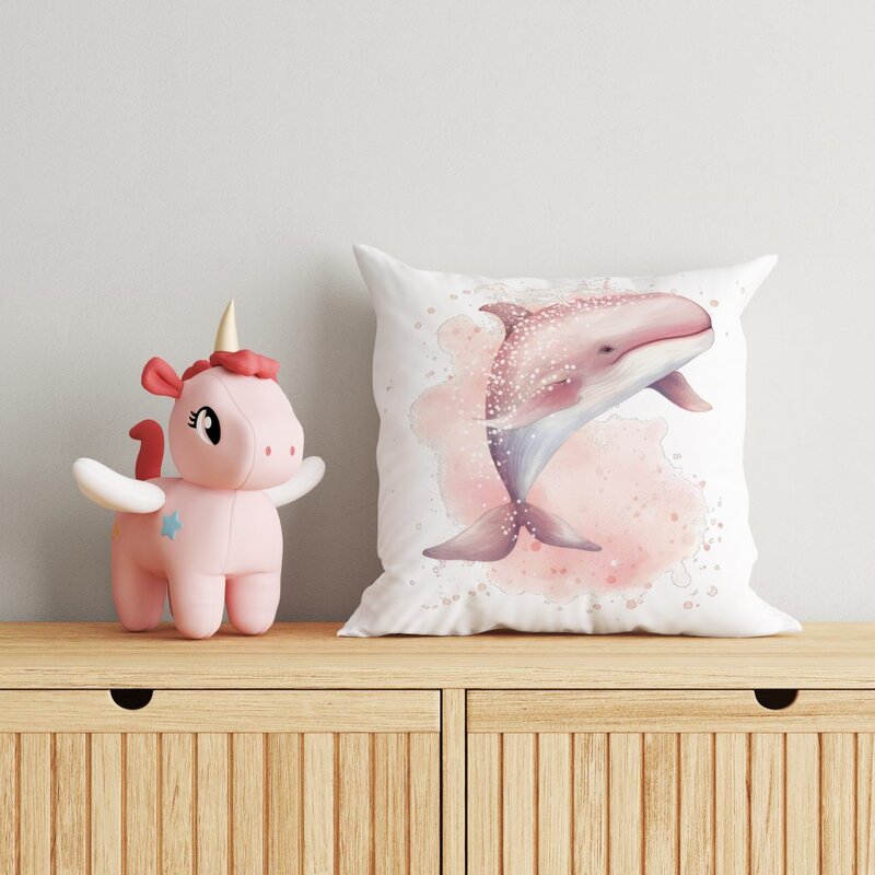 Kinderkamer sierkussen walvis