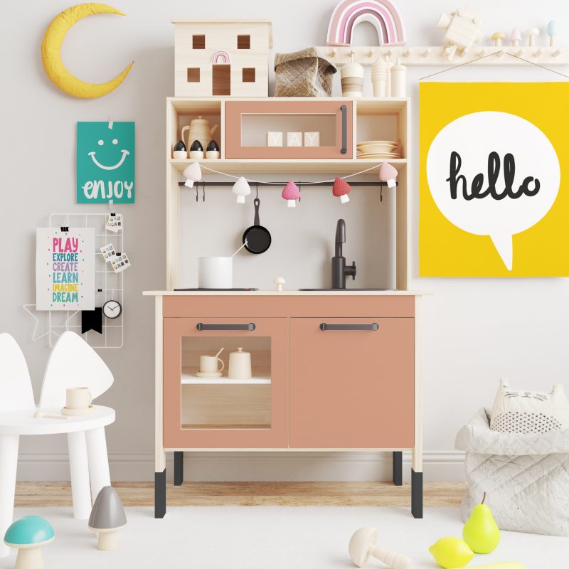 Ikea duktig sticker Pale Orange