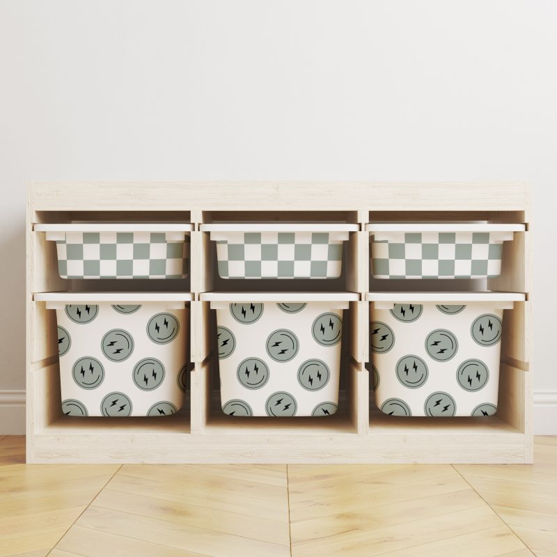 Trofast Kast met bakken inclusief stickers retro Slash stijl