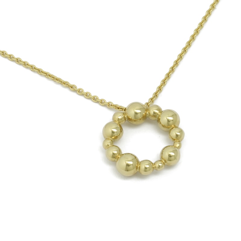 Yellow golden pendant "Bulbi"