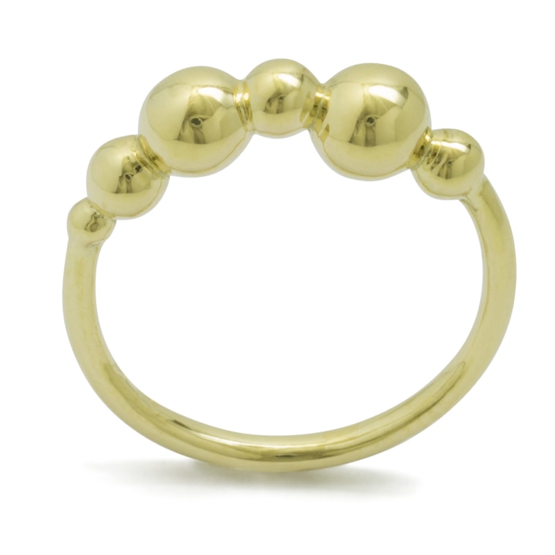Geelgouden "Bulbi" ring