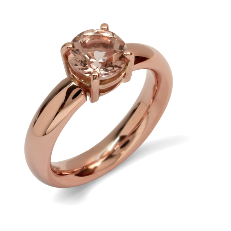 geboortesieraad 4 birth gift gold ring with morganite
