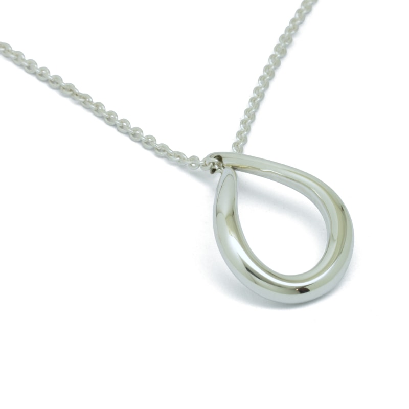 Graceful silver pendant