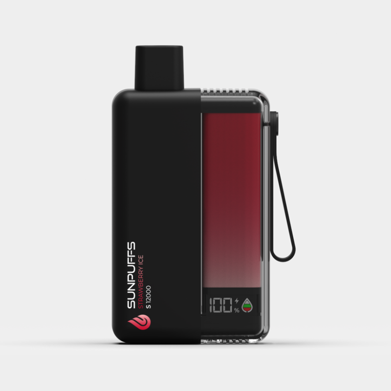 S 12000 Strawberry Ice disposable vape by SunPuffs