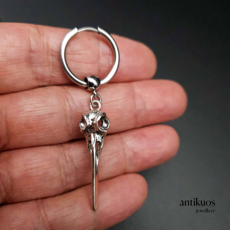 Bird skull earring - Image 2