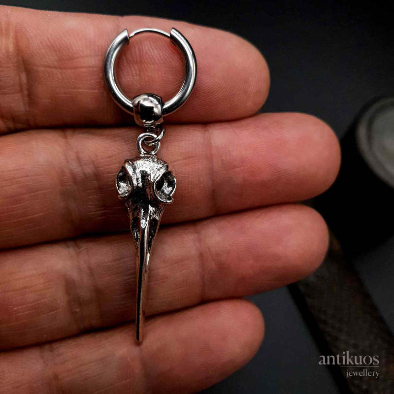 Bird skull earring - Image 3