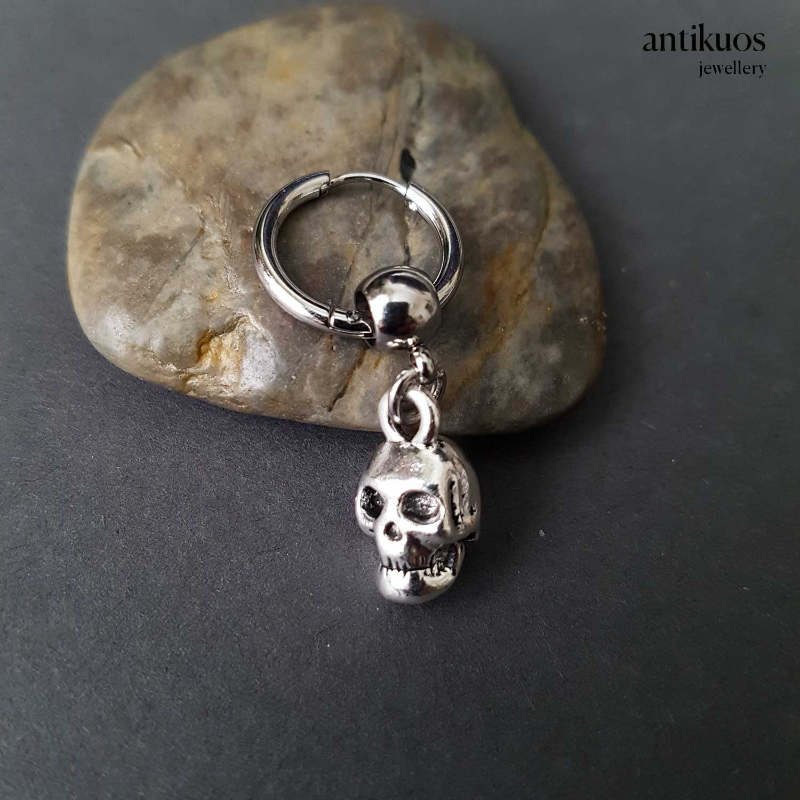 Skull hoop earring - Image 3