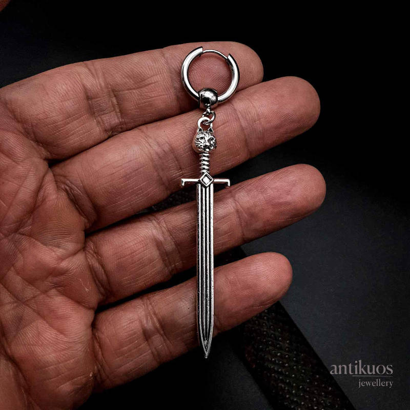 Bastet sword earring - Image 4