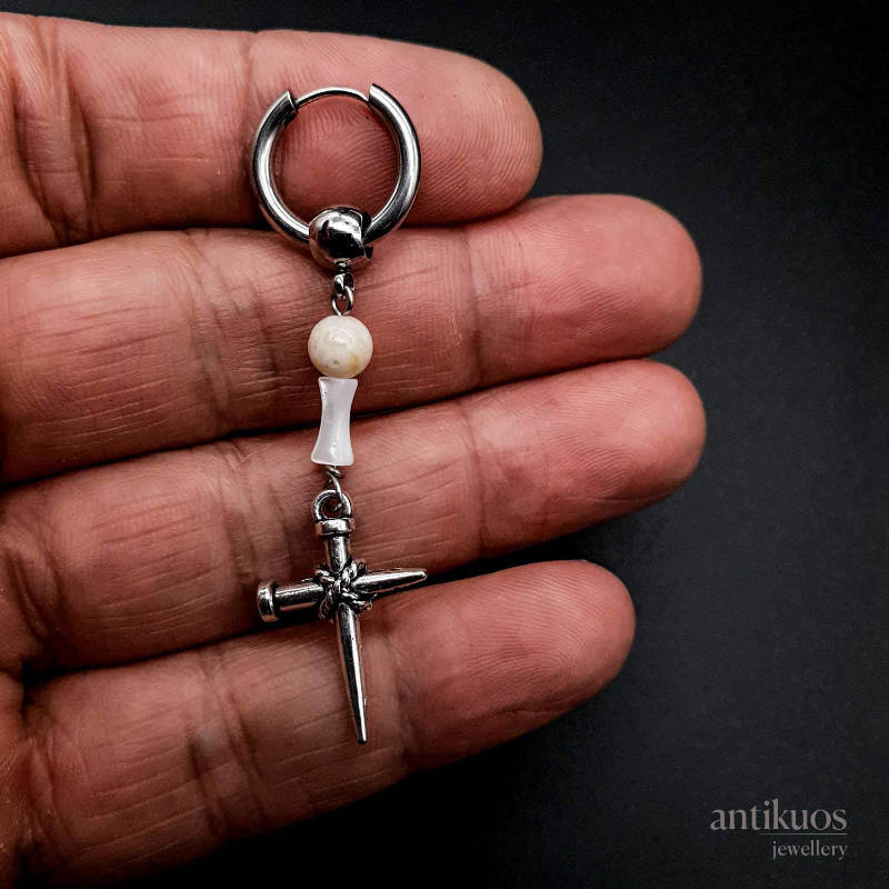 Cross and Bones earring - Image 3