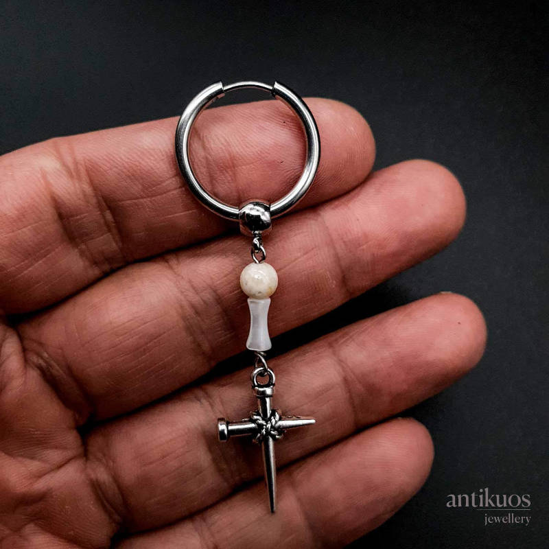 Cross and Bones earring - Image 2