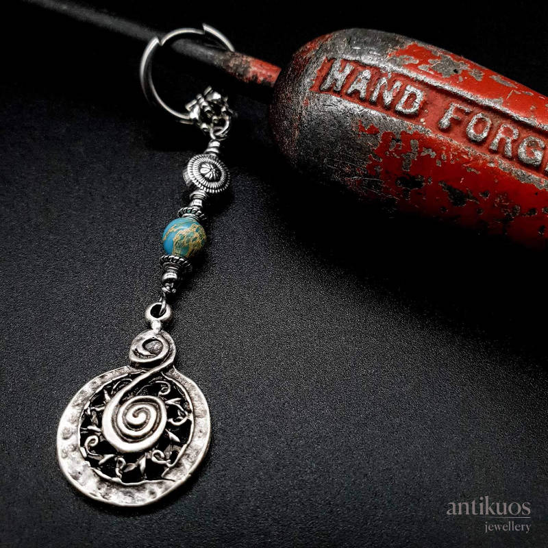 Mystic jasper earring