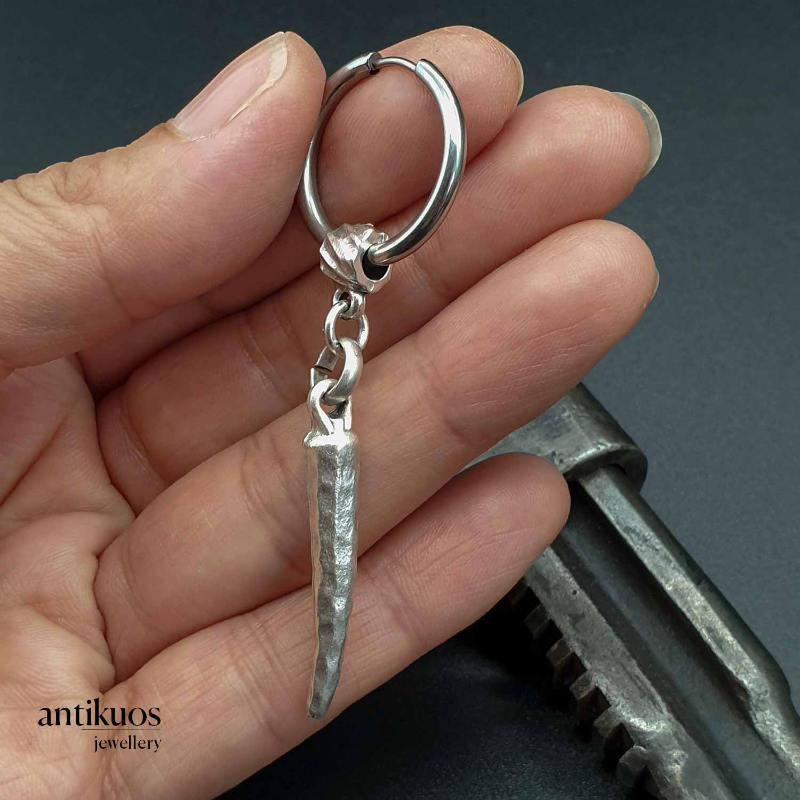 Silver Horn earring - Image 2