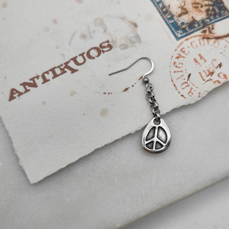 Peace earring