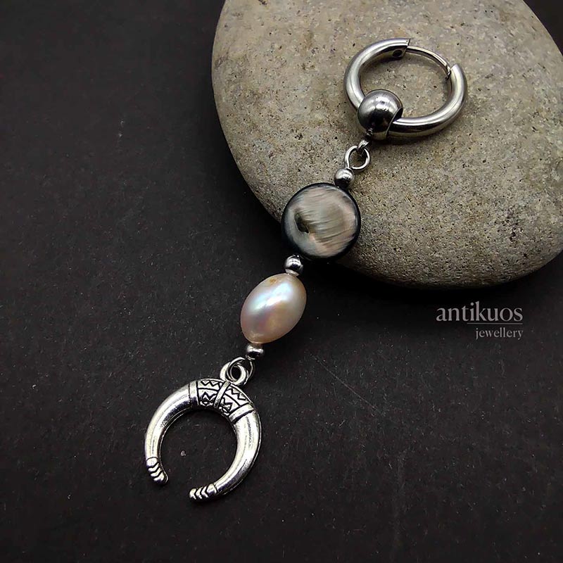 Long Horn earring
