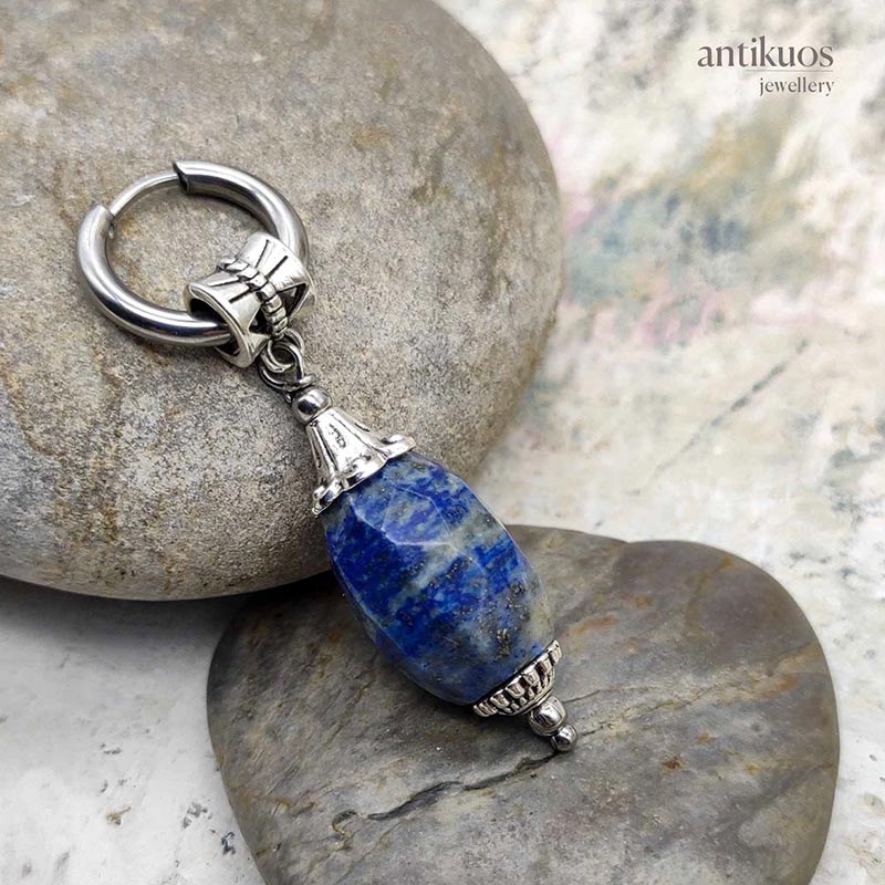 Big blue, Lapis Lazuli earring - Image 2