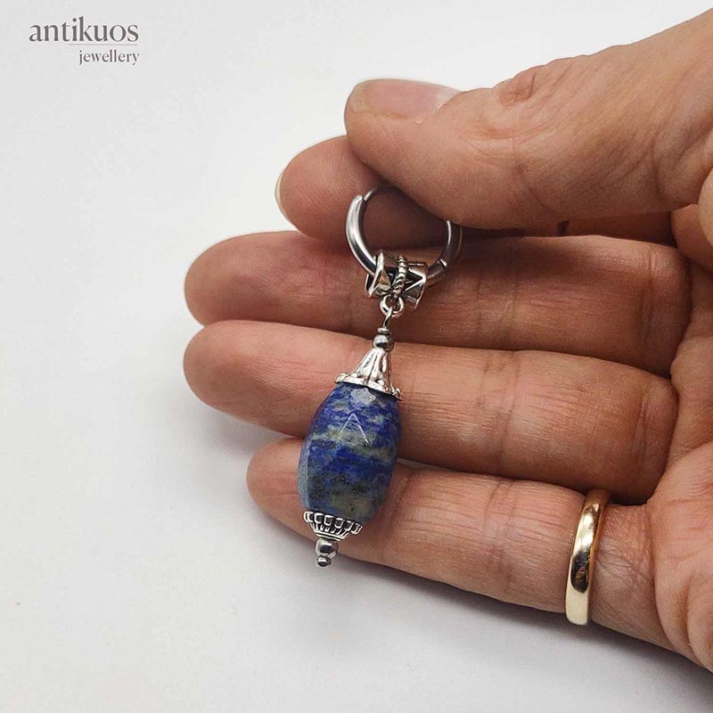 Big blue, Lapis Lazuli earring - Image 3