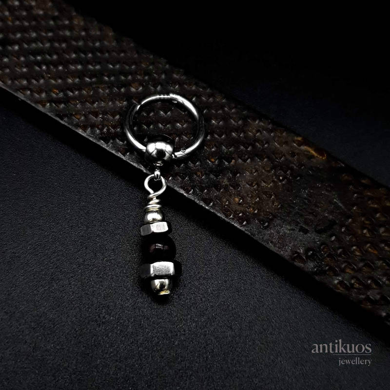 Going nuts, gemstone earring - Image 3