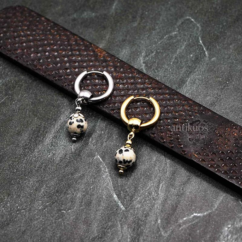 Spotted, Jasper earring