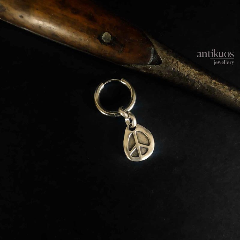 Simple Peace earring