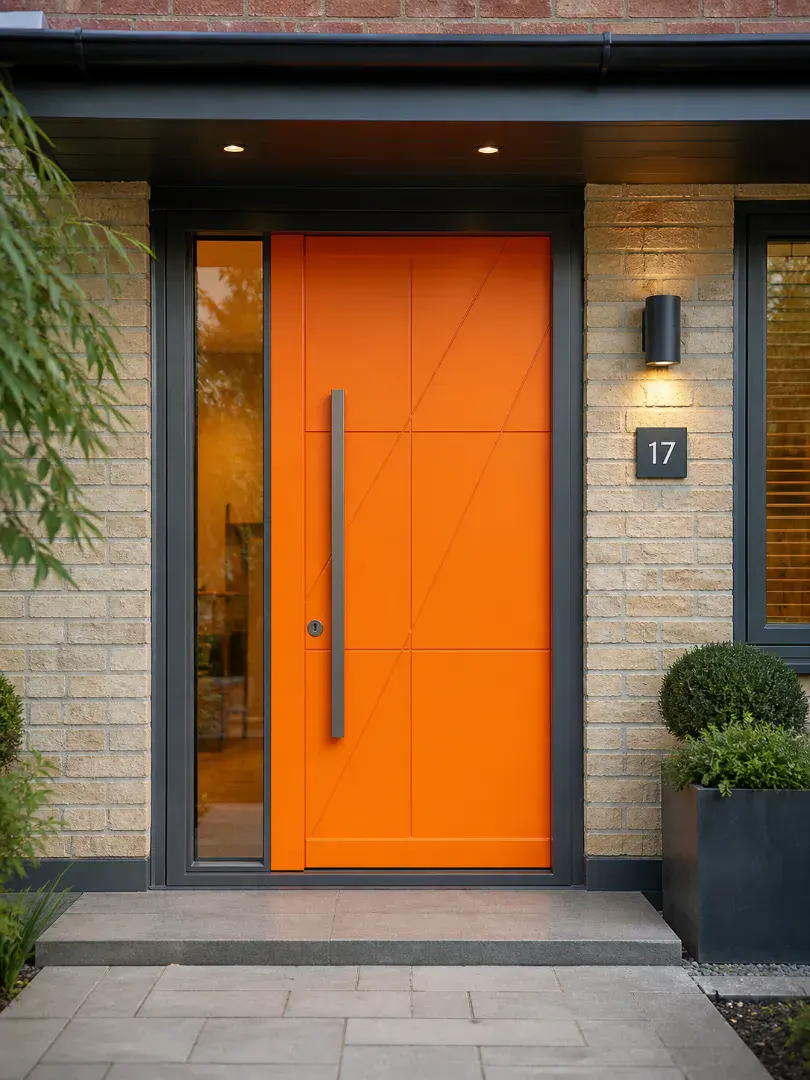 orange front door