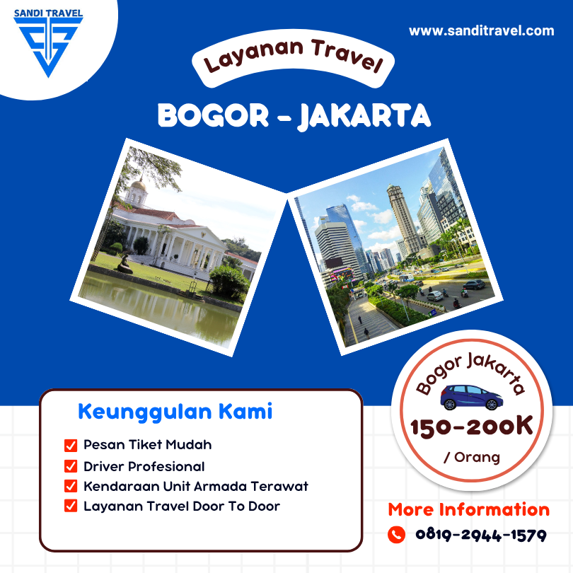 travel bogor jakarta