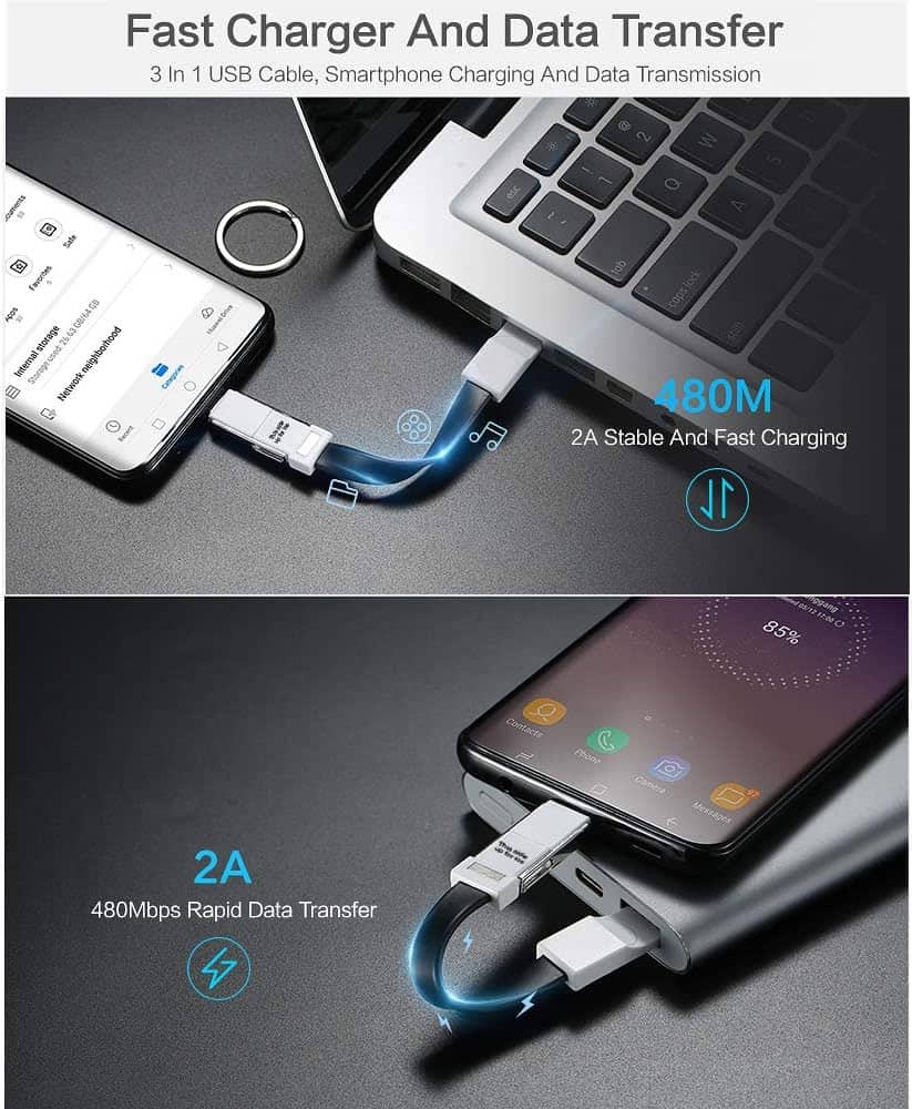 Multi Charger Cable - 3-in-1 USB for smartphones