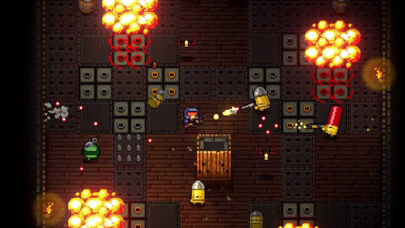 Jogo Enter the Gungeon.