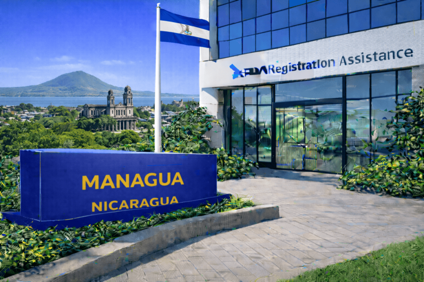 FDA registration consulting services for Managua, Nicaragua exporters shipping food, cosmetics, and regulated products to the United States