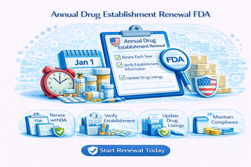 Annual Drug Establishment Renewal FDA