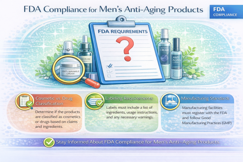FDA Compliance for Mens Anti Aging Products
