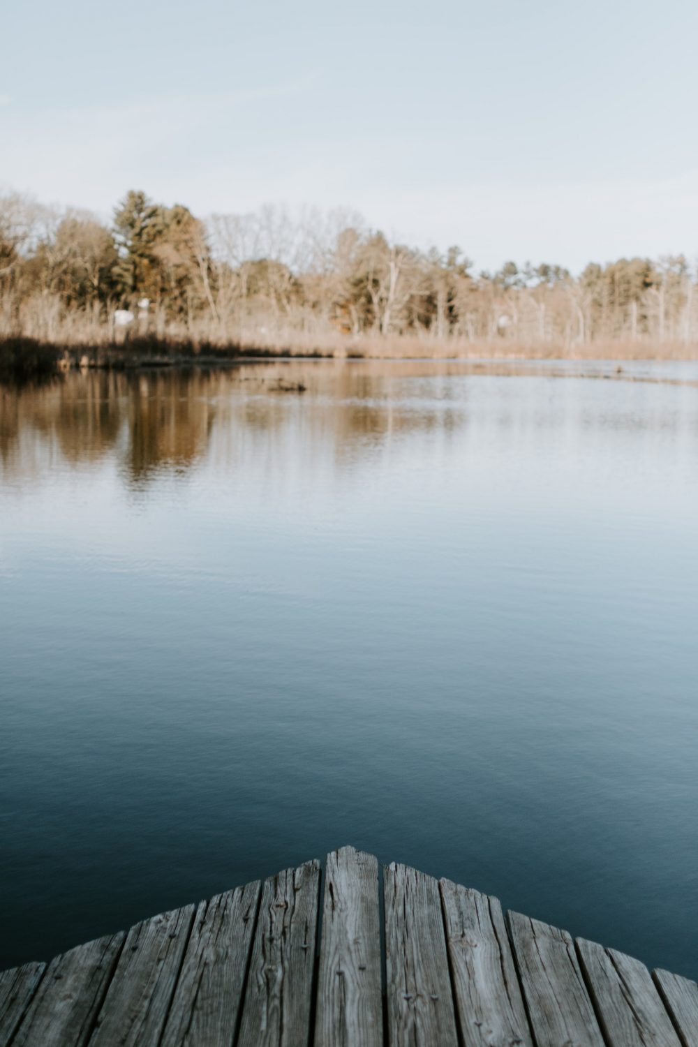 corner of a pointed dock