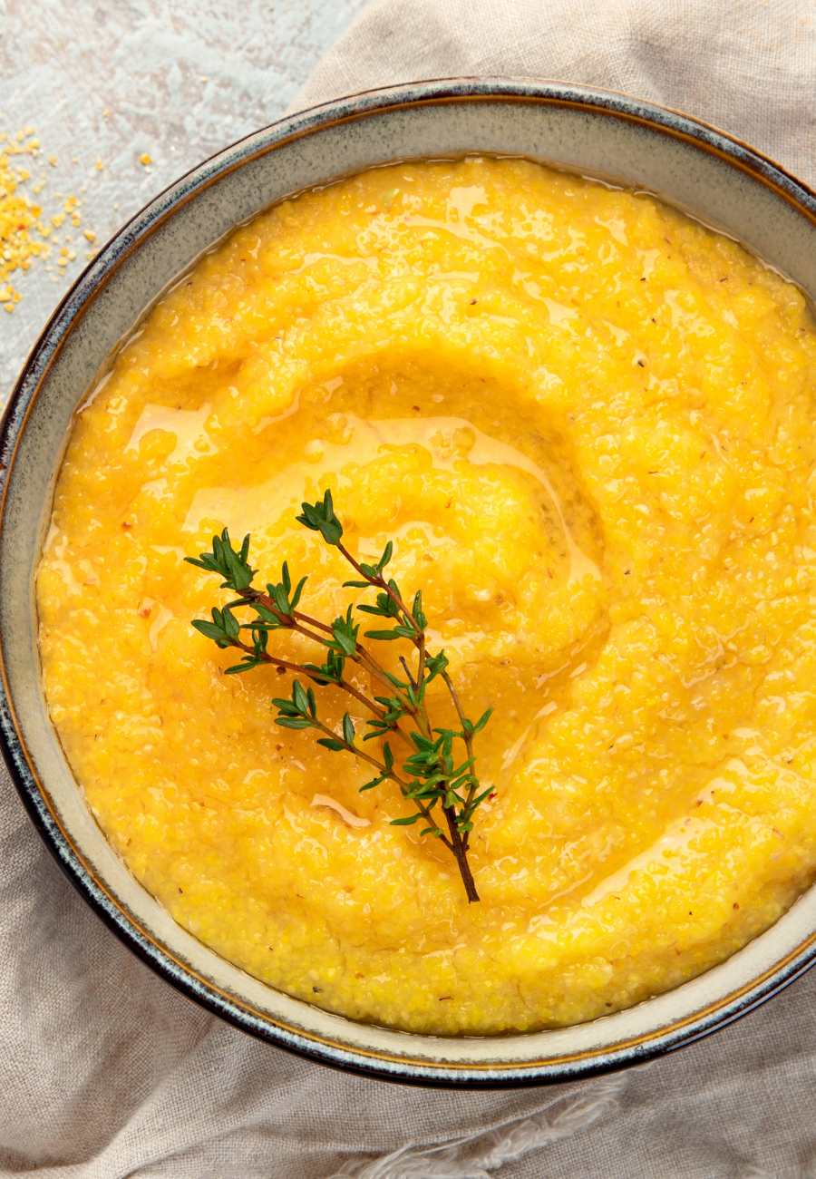plate of polenta