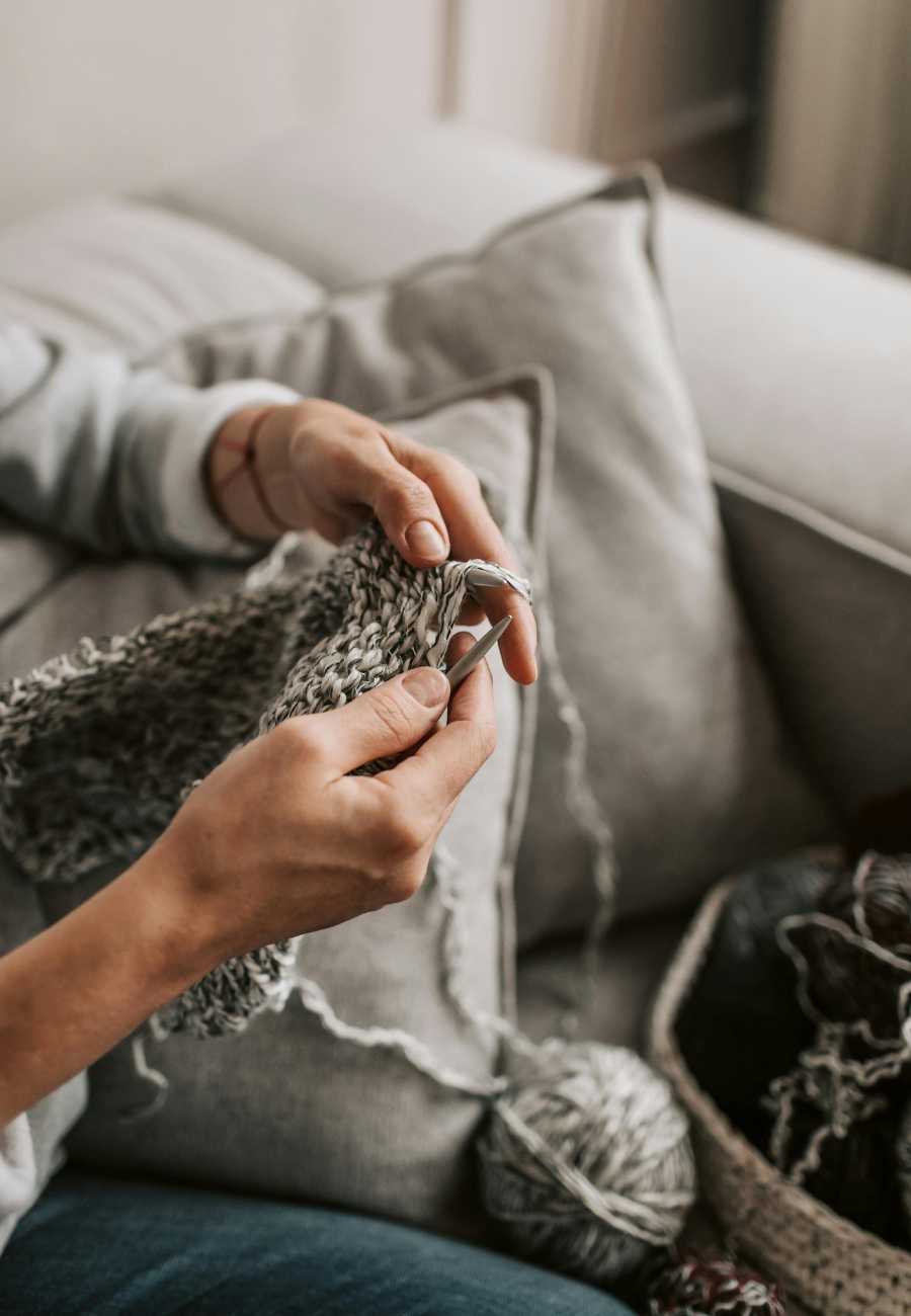 simple travel crafts, knitting