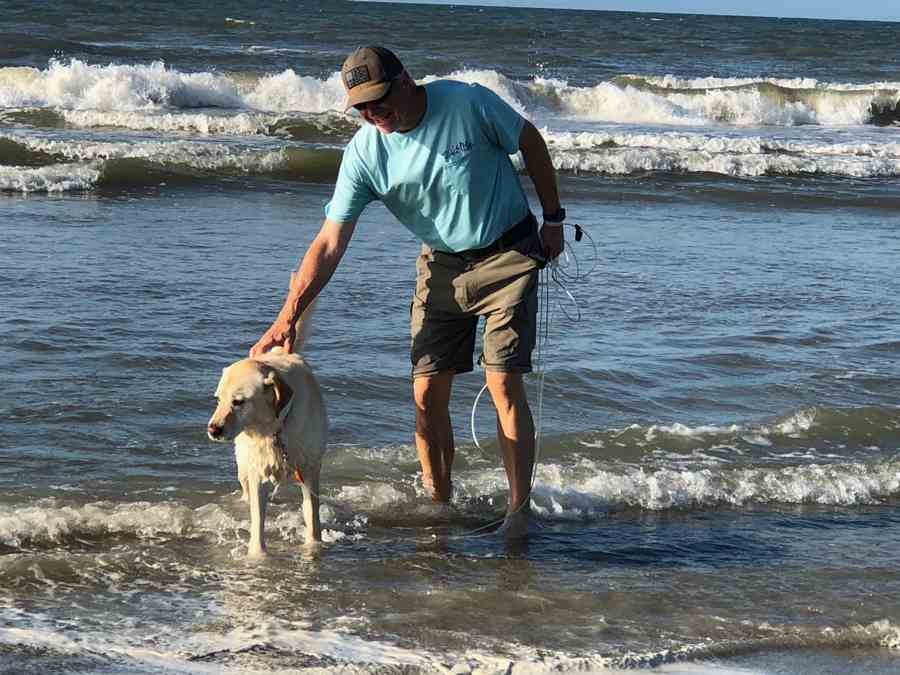 Dale and ZOey at the Beach