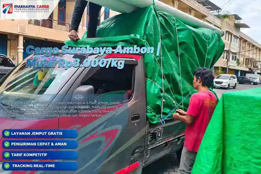 Cargo Surabaya Ambon Makharya Cargo mulai Rp8.000/kg.