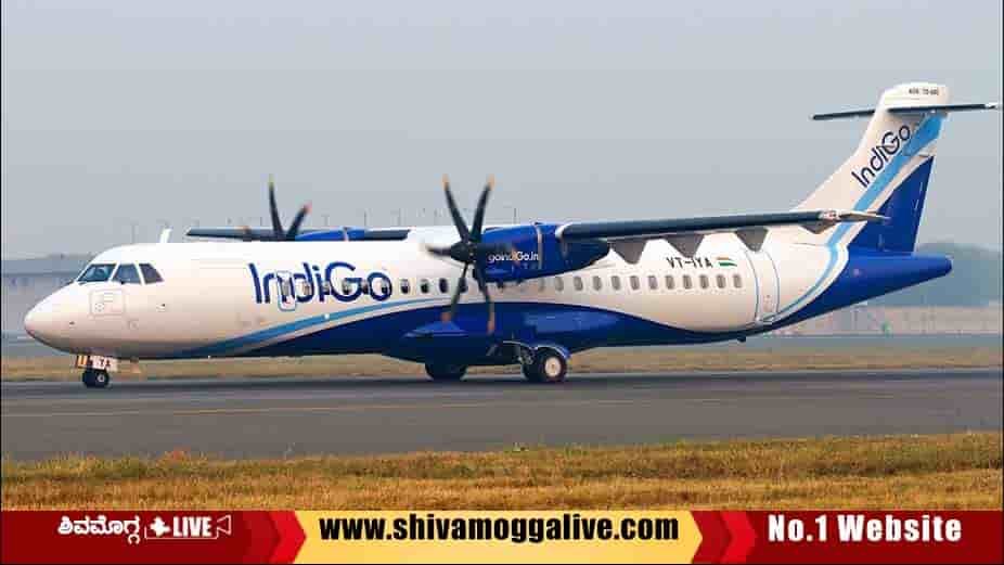 Shivamogga-Bengaluru-Indigo-Airlines-ATR-72-Flight